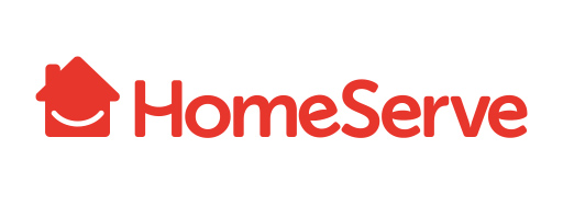 Logo HomeServe, entreprise spécialisée dans les services d'assistance et de dépannage à domicile